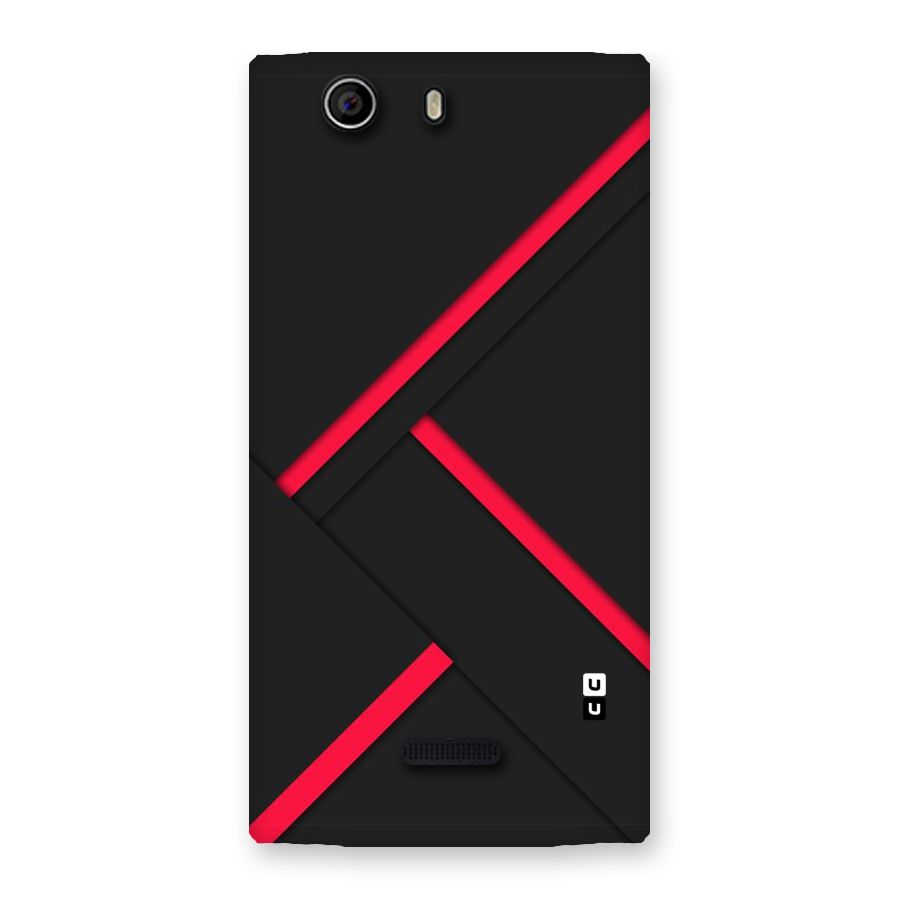 Red Disort Stripes Back Case for Canvas Nitro 2 E311