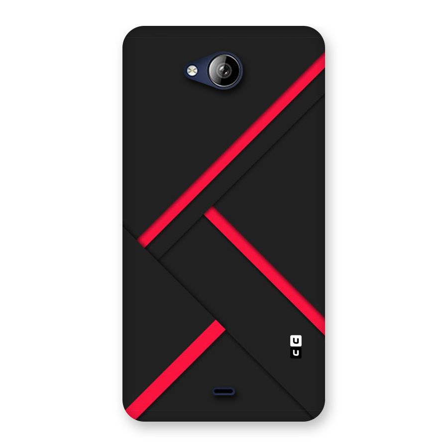Red Disort Stripes Back Case for Canvas Play Q355