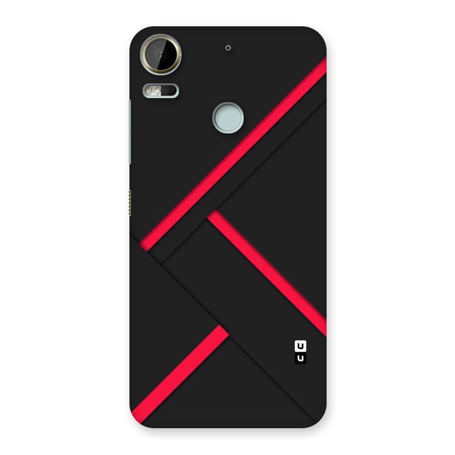 Red Disort Stripes Back Case for Desire 10 Pro