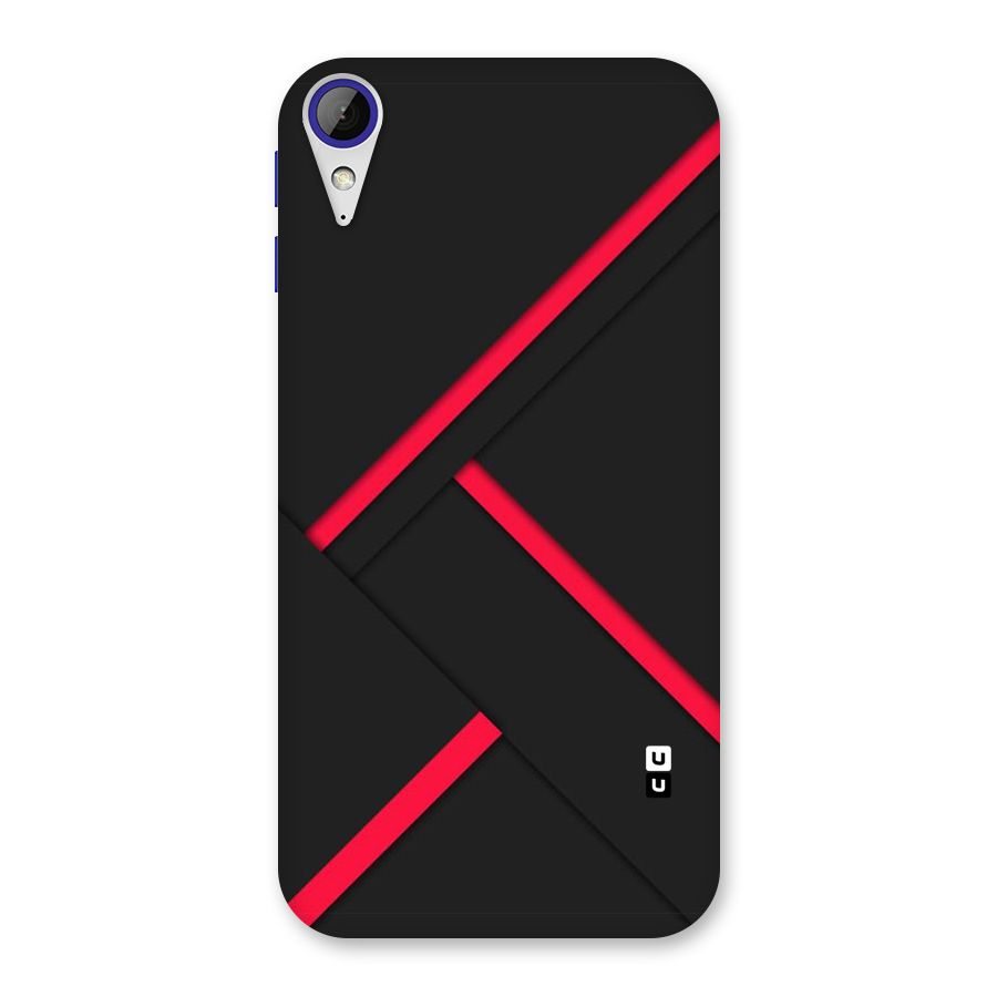 Red Disort Stripes Back Case for Desire 830