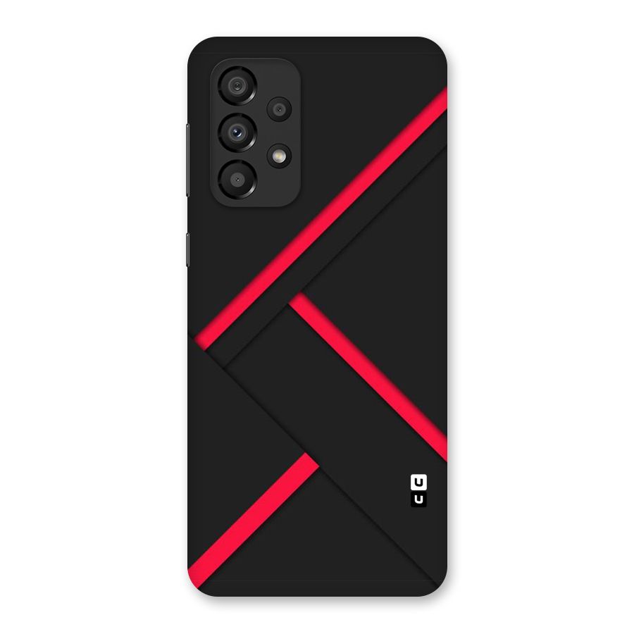 Red Disort Stripes Back Case for Galaxy A33 5G