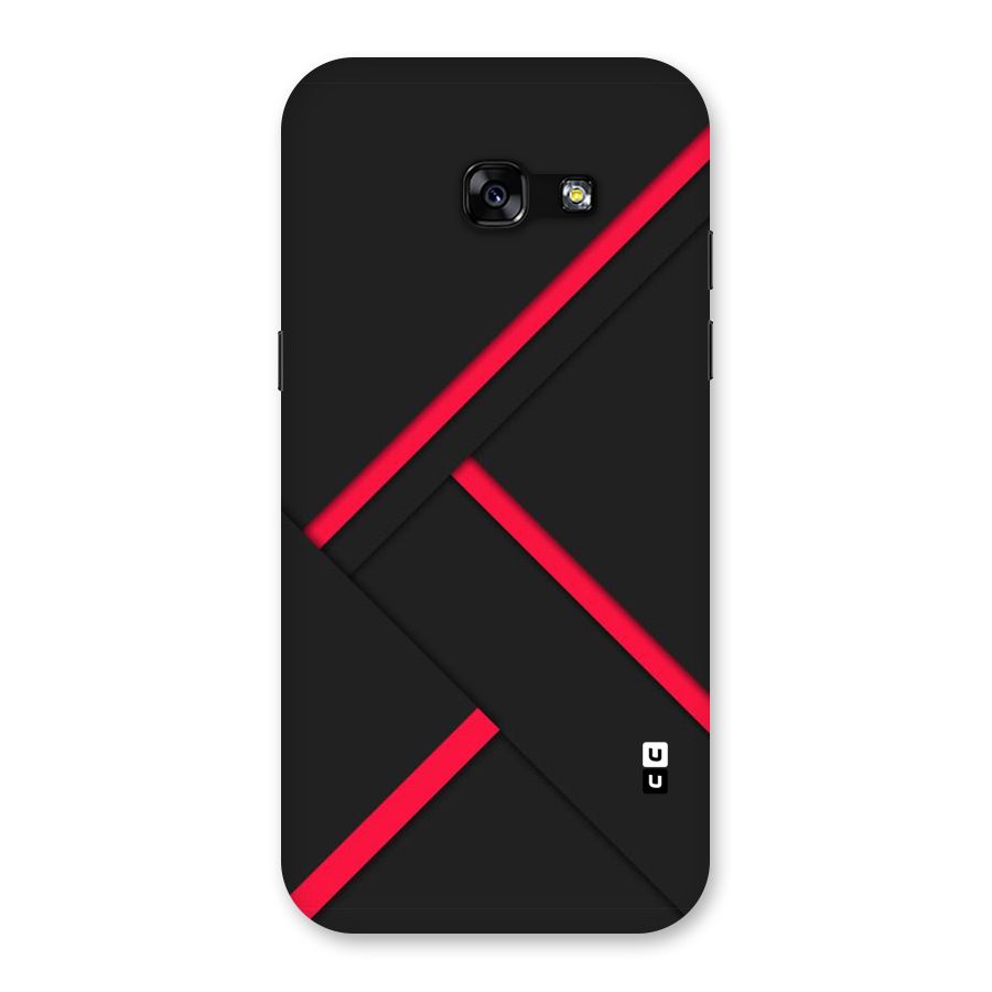 Red Disort Stripes Back Case for Galaxy A5 2017