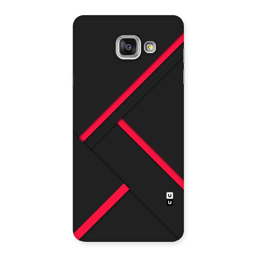 Red Disort Stripes Back Case for Galaxy A7 2016