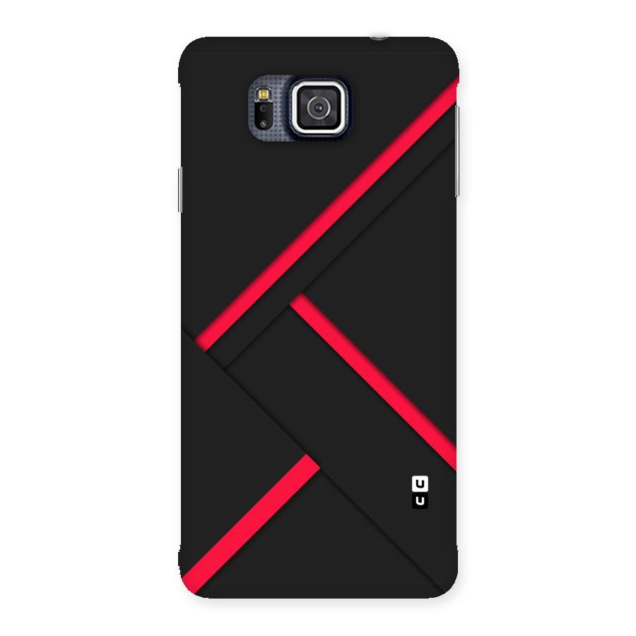 Red Disort Stripes Back Case for Galaxy Alpha