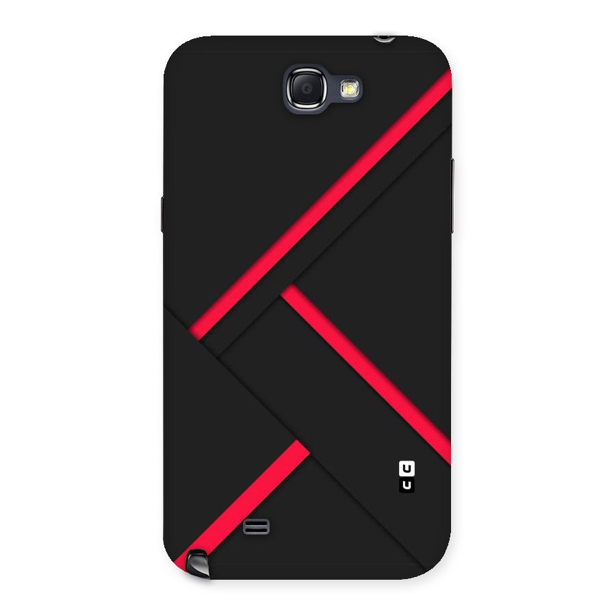 Red Disort Stripes Back Case for Galaxy Note 2