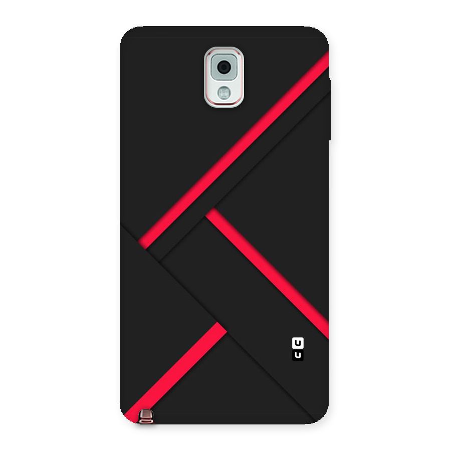 Red Disort Stripes Back Case for Galaxy Note 3