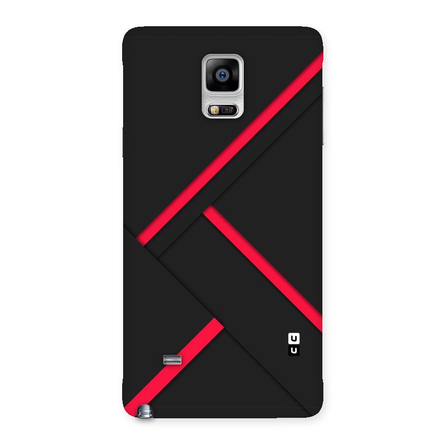 Red Disort Stripes Back Case for Galaxy Note 4