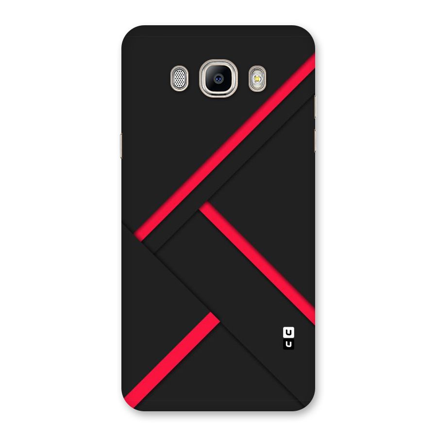 Red Disort Stripes Back Case for Galaxy On8
