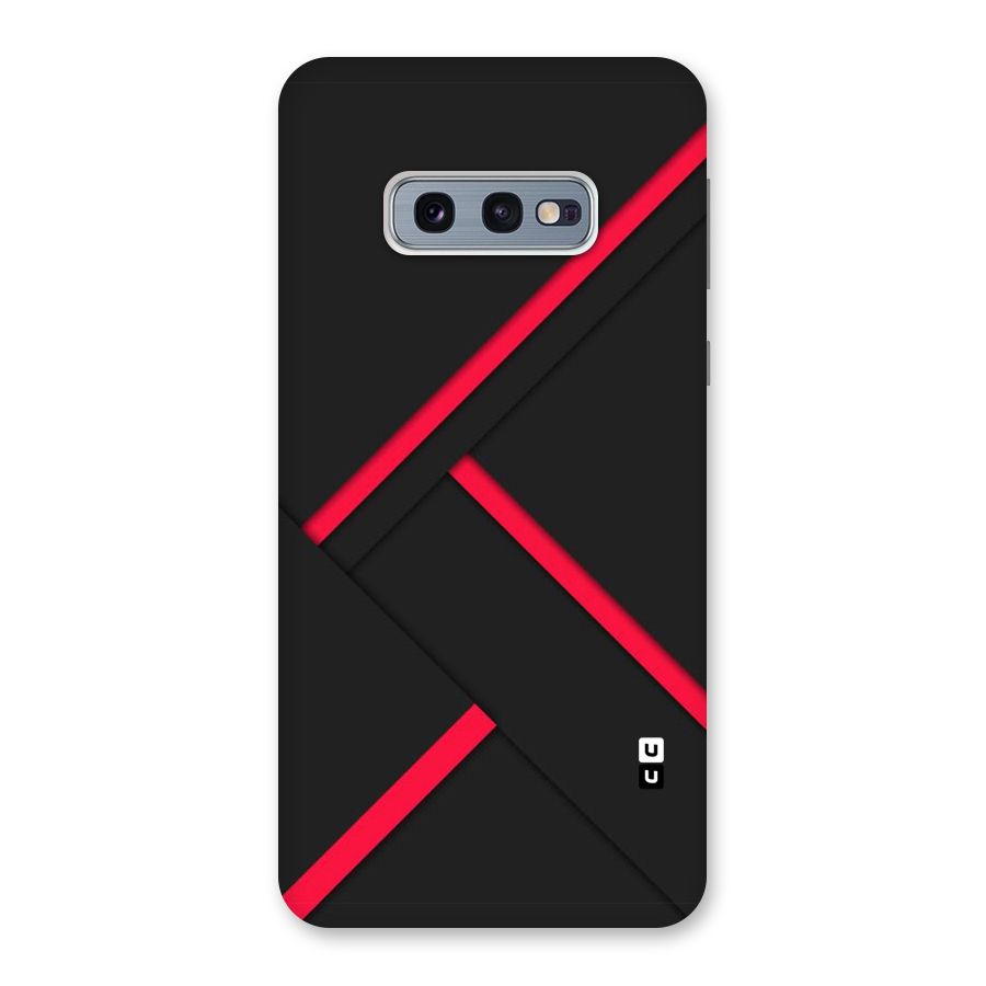 Red Disort Stripes Back Case for Galaxy S10e