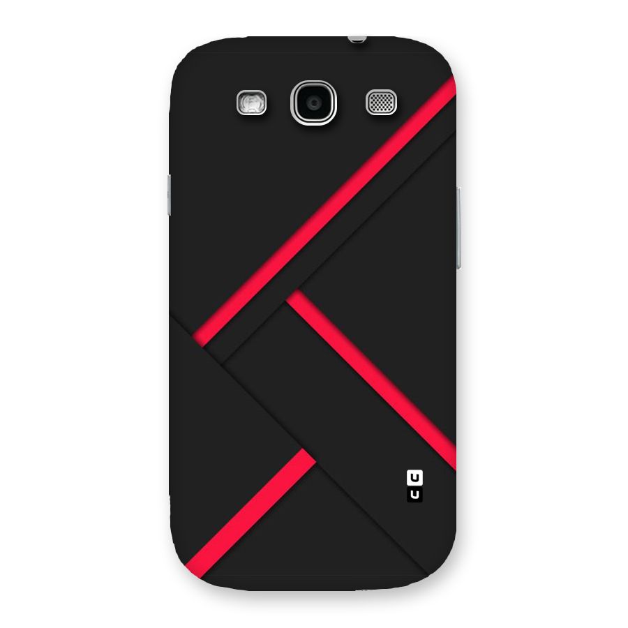 Red Disort Stripes Back Case for Galaxy S3