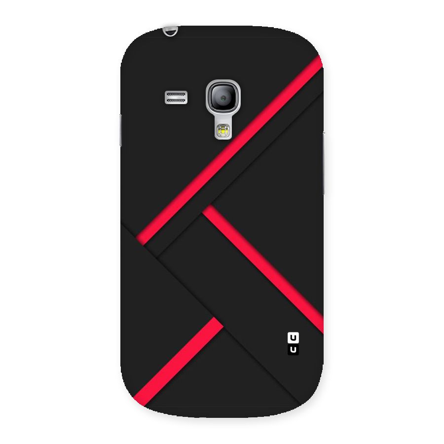 Red Disort Stripes Back Case for Galaxy S3 Mini