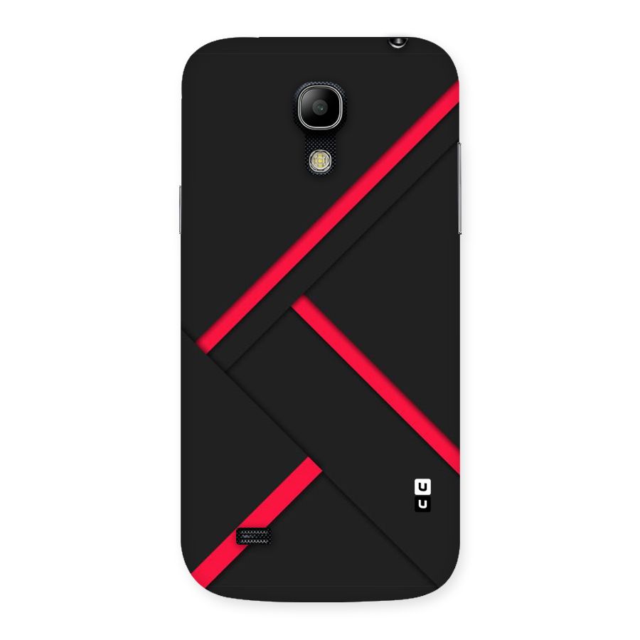 Red Disort Stripes Back Case for Galaxy S4 Mini