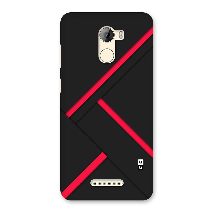 Red Disort Stripes Back Case for Gionee A1 LIte