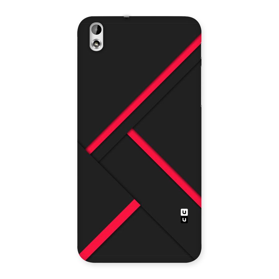 Red Disort Stripes Back Case for HTC Desire 816g