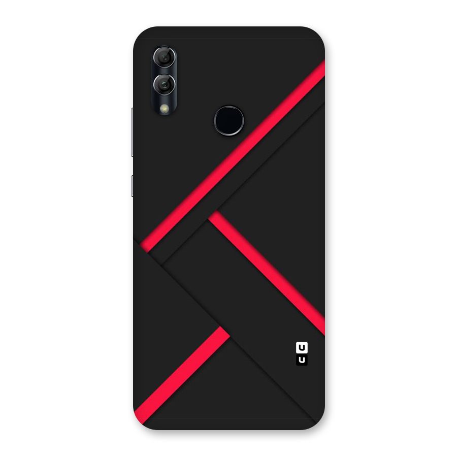 Red Disort Stripes Back Case for Honor 10 Lite