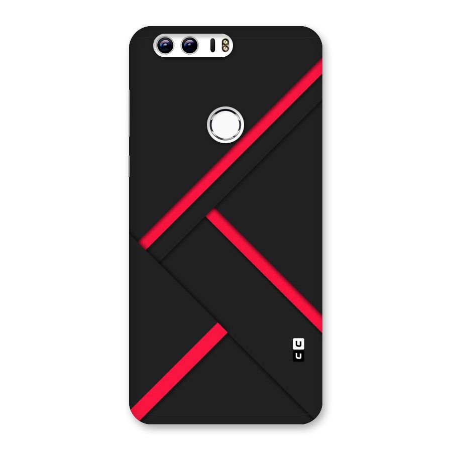 Red Disort Stripes Back Case for Honor 8