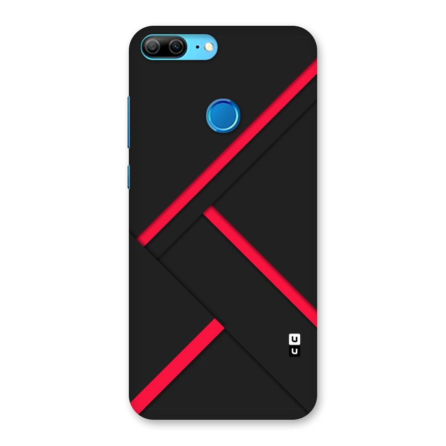 Red Disort Stripes Back Case for Honor 9 Lite