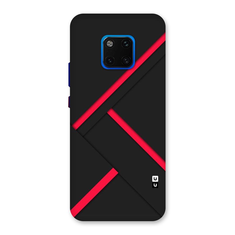 Red Disort Stripes Back Case for Huawei Mate 20 Pro