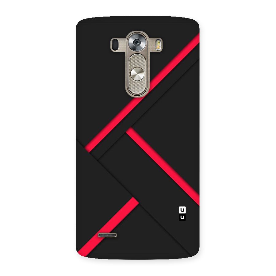 Red Disort Stripes Back Case for LG G3