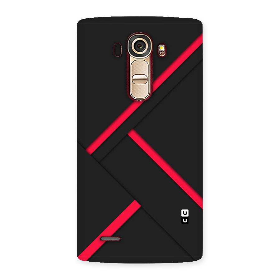 Red Disort Stripes Back Case for LG G4