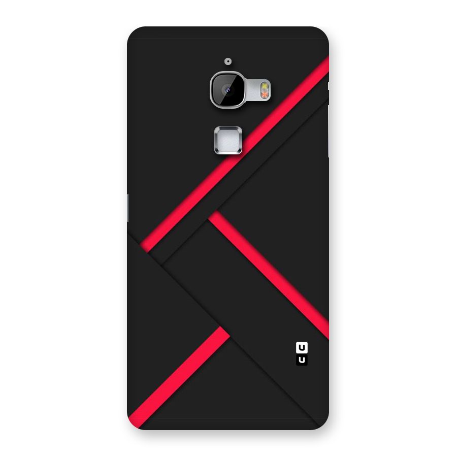 Red Disort Stripes Back Case for LeTv Le Max