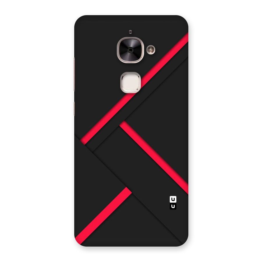 Red Disort Stripes Back Case for Le 2