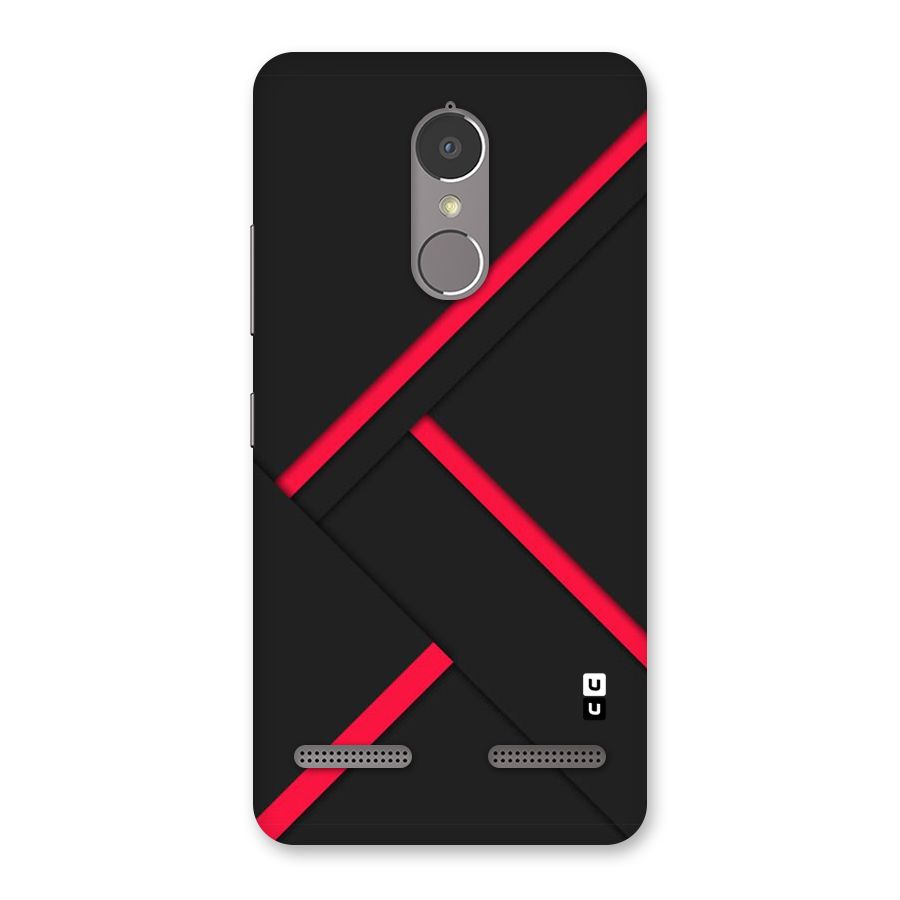 Red Disort Stripes Back Case for Lenovo K6 Power