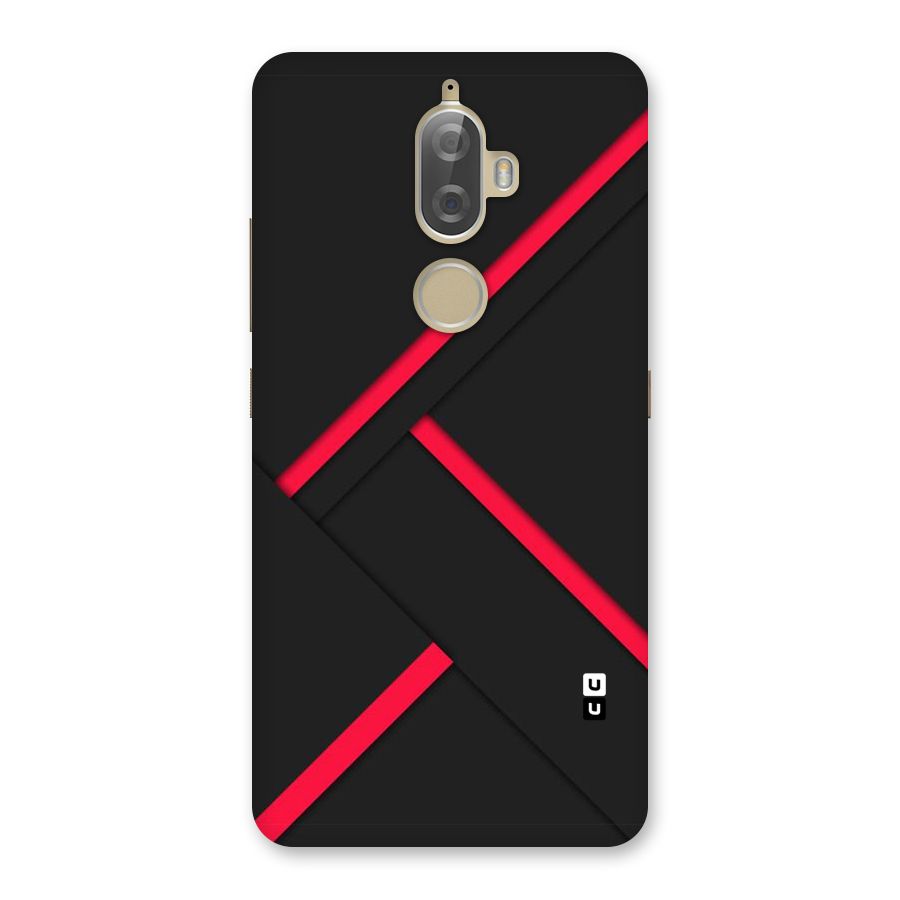 Red Disort Stripes Back Case for Lenovo K8 Plus
