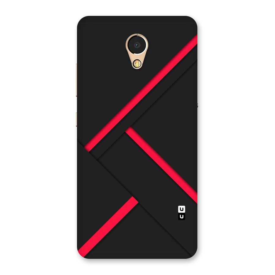 Red Disort Stripes Back Case for Lenovo P2