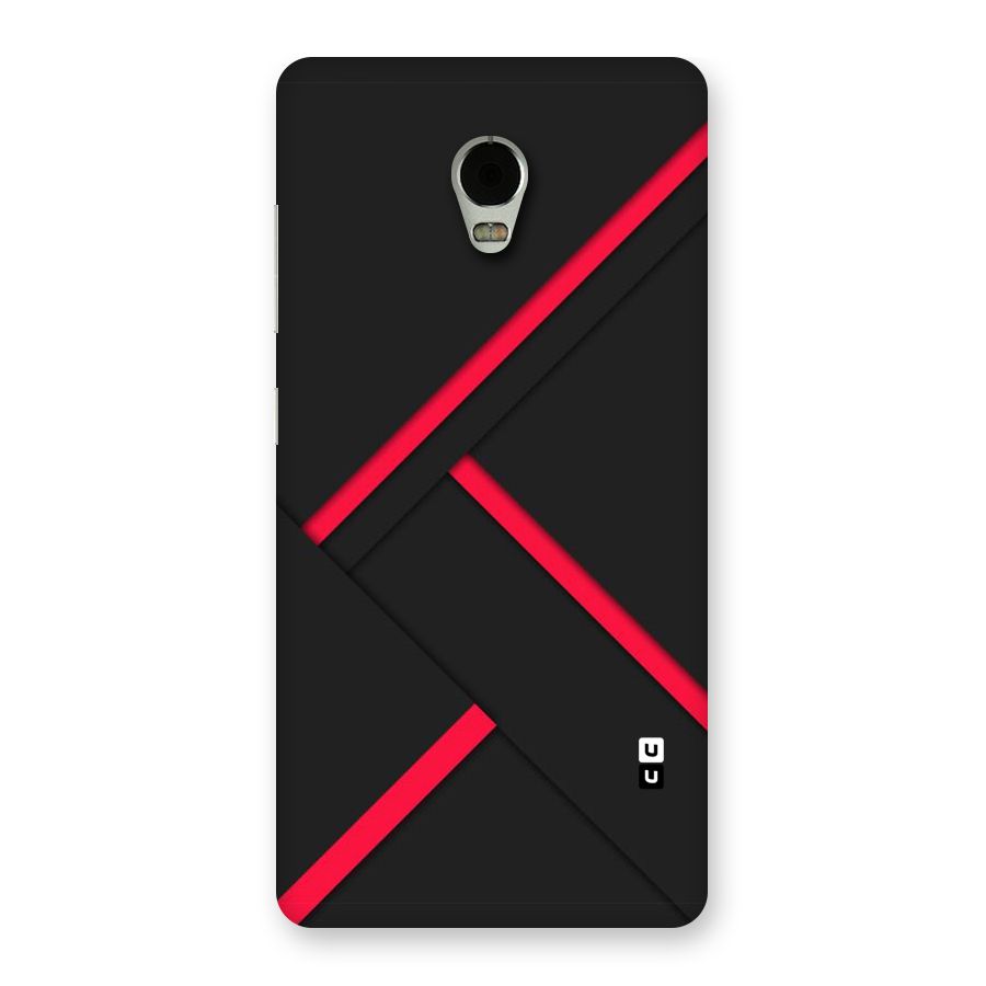 Red Disort Stripes Back Case for Lenovo Vibe P1