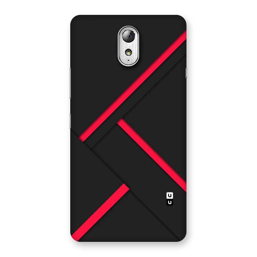Red Disort Stripes Back Case for Lenovo Vibe P1M