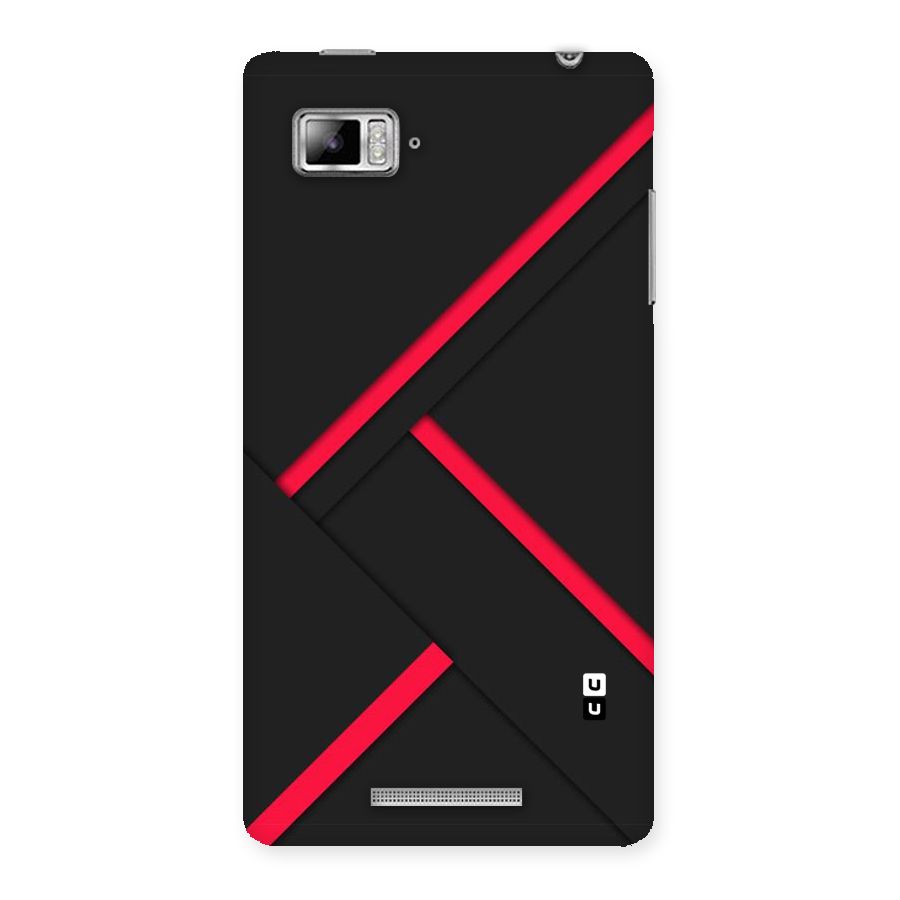 Red Disort Stripes Back Case for Lenovo Vibe Z K910