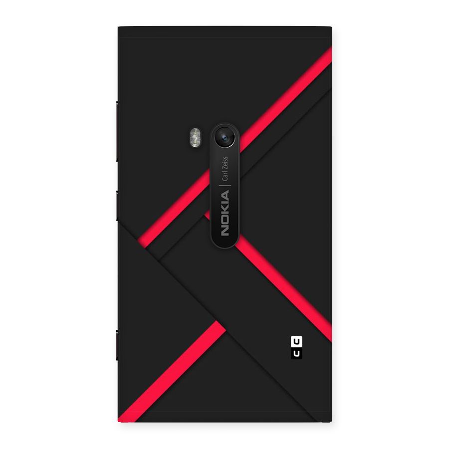 Red Disort Stripes Back Case for Lumia 920