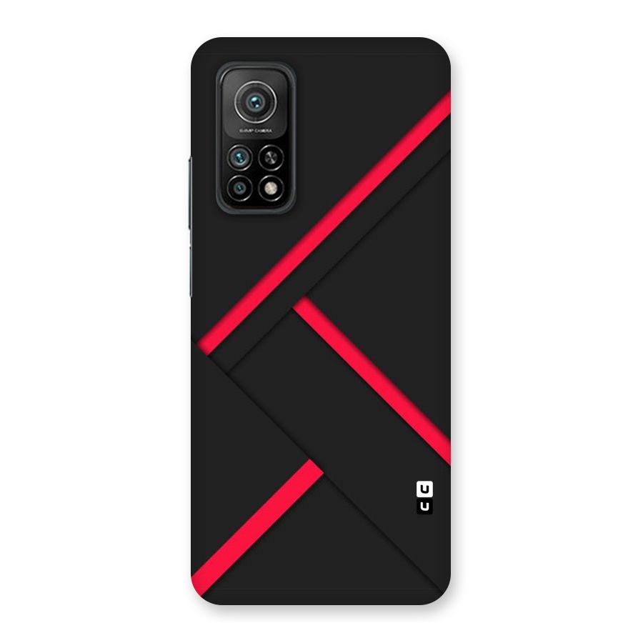 Red Disort Stripes Back Case for Mi 10T Pro 5G