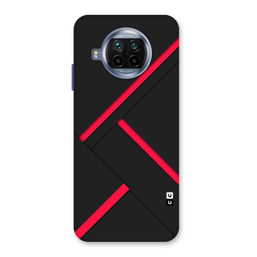 Red Disort Stripes Back Case for Mi 10i