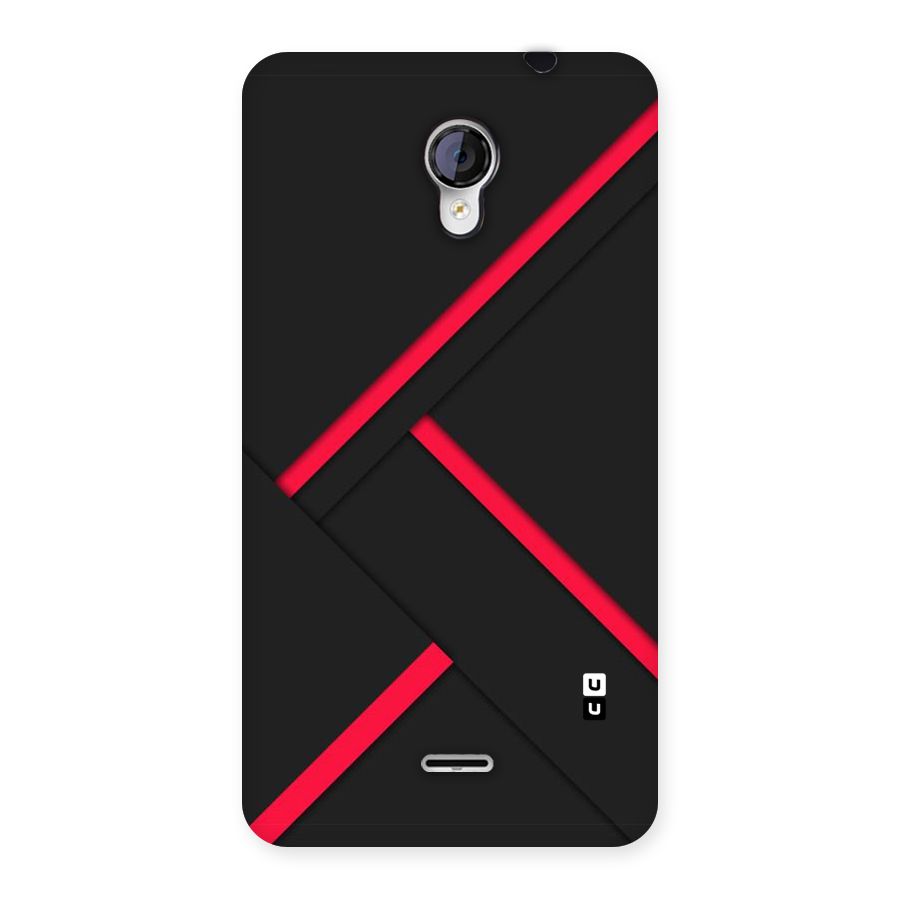 Red Disort Stripes Back Case for Micromax Unite 2 A106