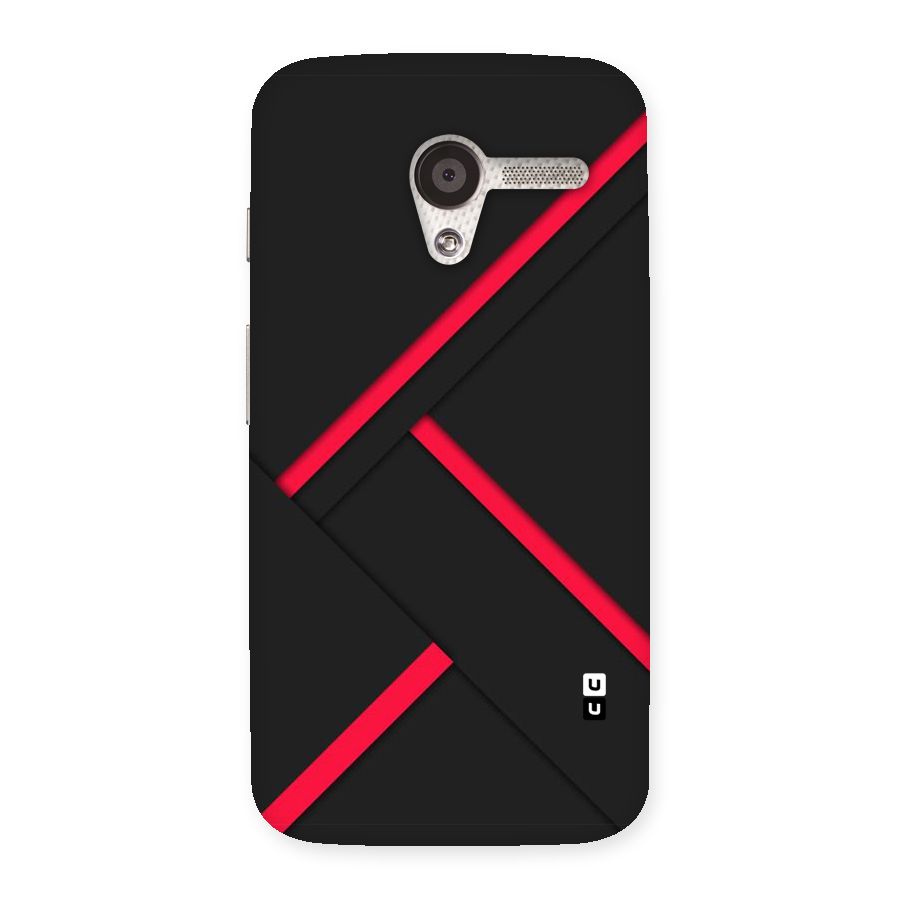 Red Disort Stripes Back Case for Moto X