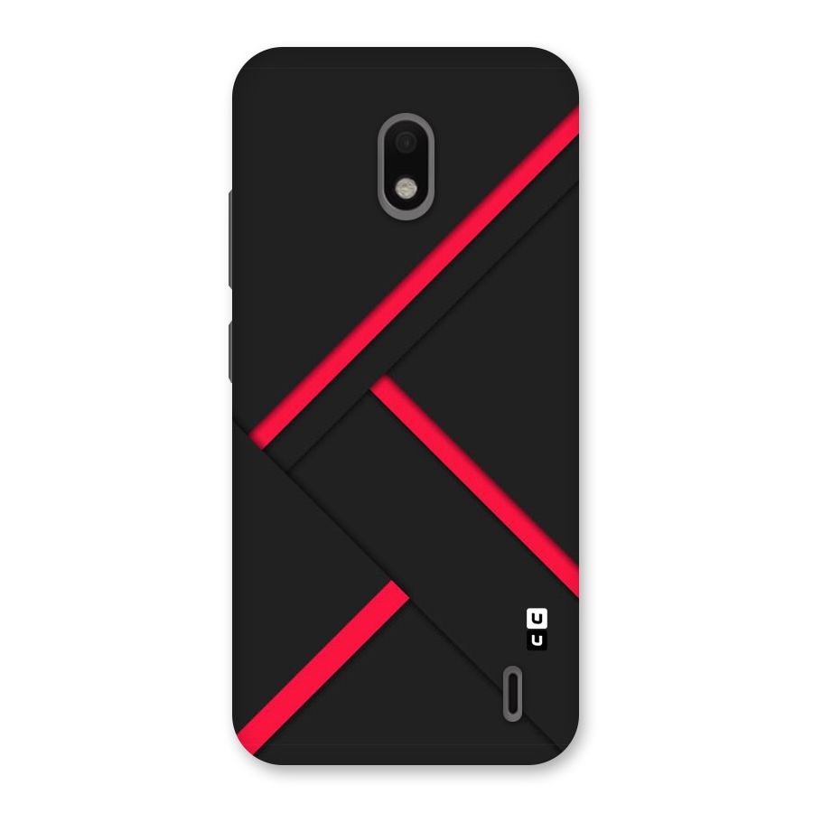 Red Disort Stripes Back Case for Nokia 2.2