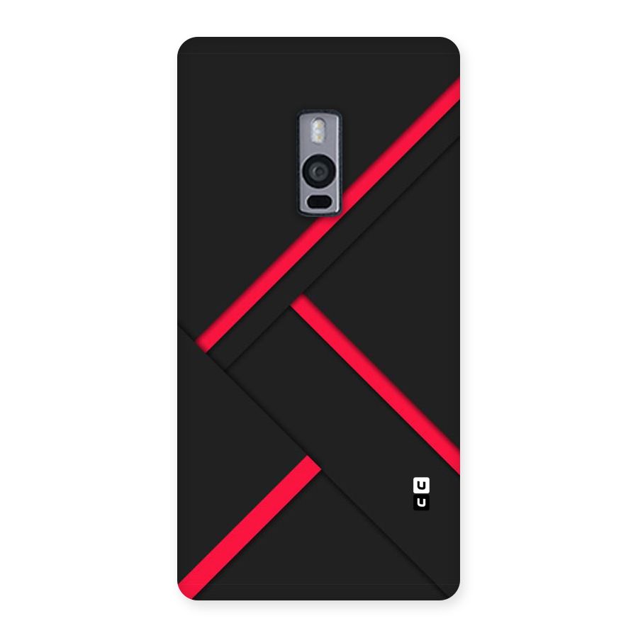 Red Disort Stripes Back Case for OnePlus Two
