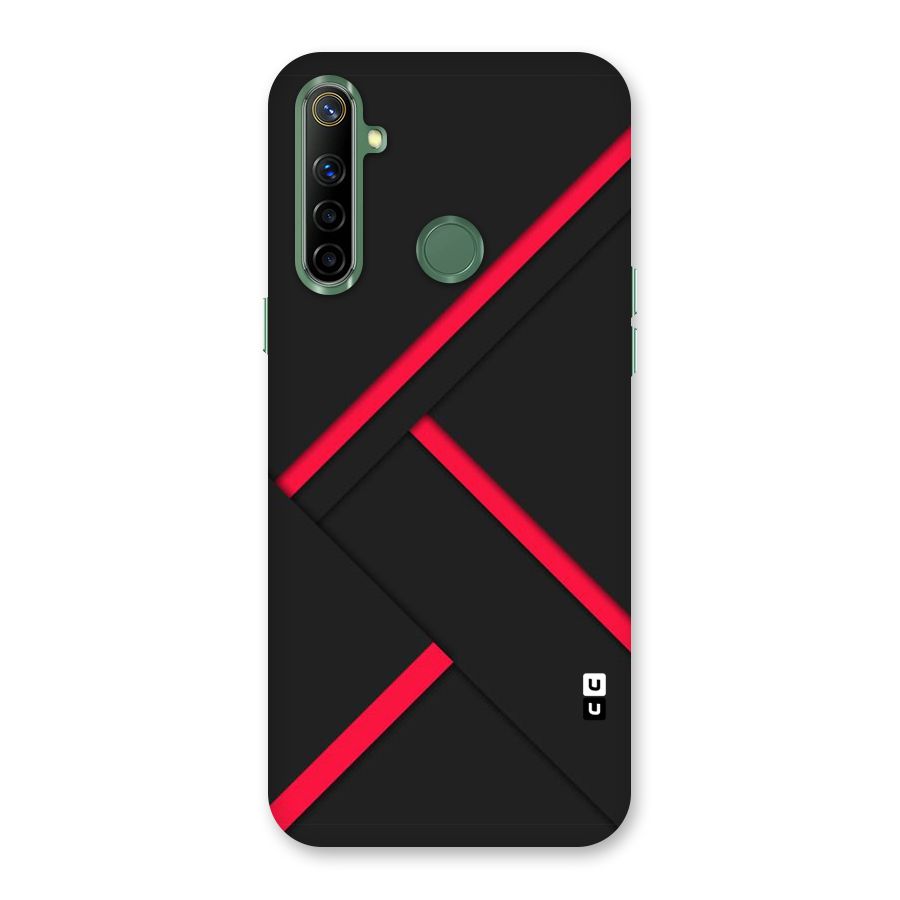 Red Disort Stripes Back Case for Realme Narzo 10