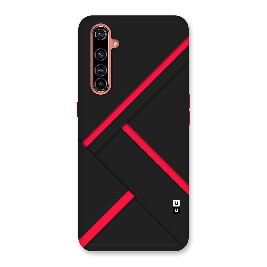 Red Disort Stripes Back Case for Realme X50 Pro
