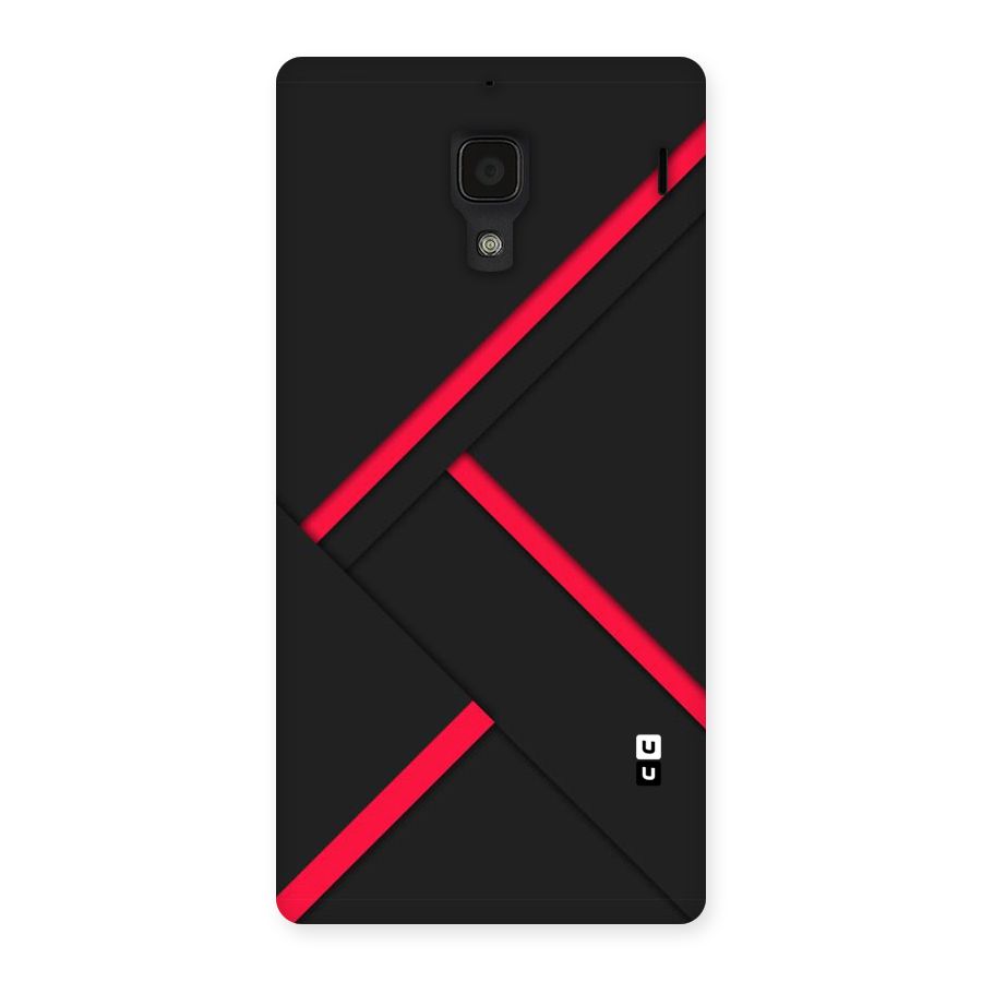 Red Disort Stripes Back Case for Redmi 1S
