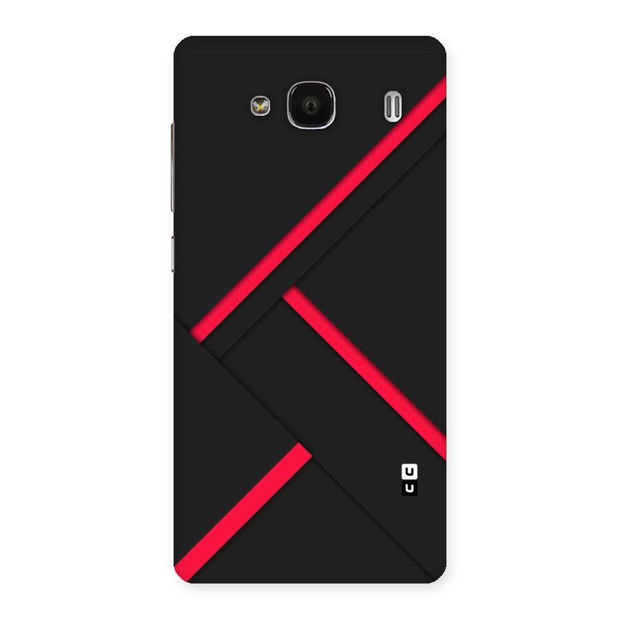 Red Disort Stripes Back Case for Redmi 2