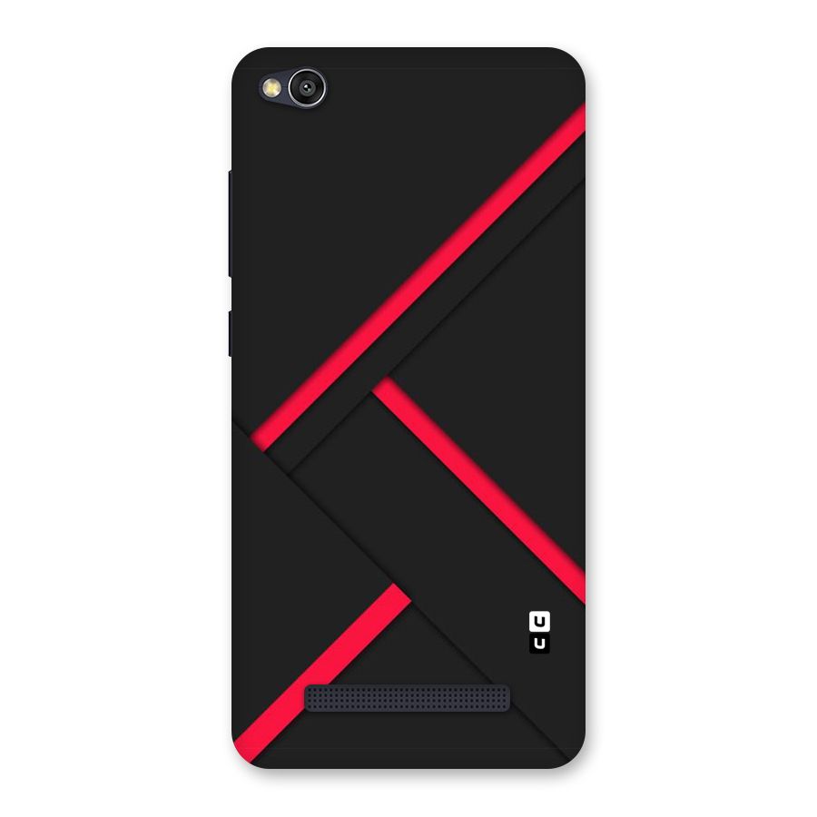 Red Disort Stripes Back Case for Redmi 4A