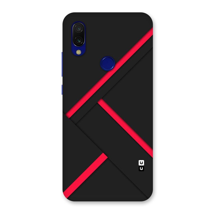 Red Disort Stripes Back Case for Redmi 7