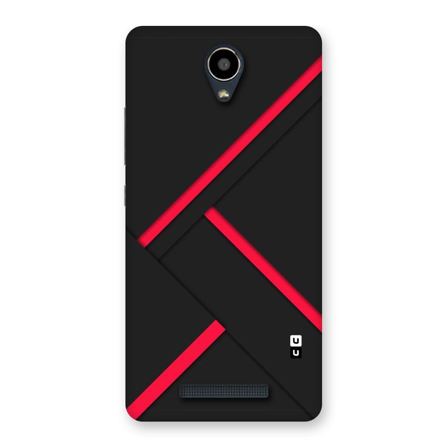 Red Disort Stripes Back Case for Redmi Note 2