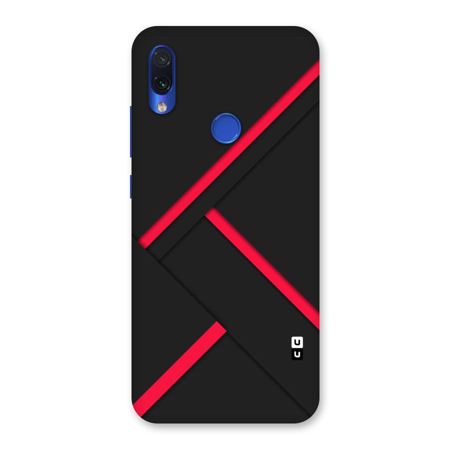 Red Disort Stripes Back Case for Redmi Note 7