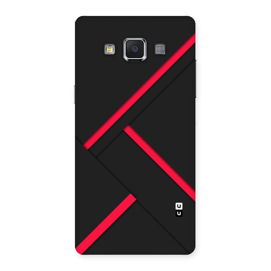 Red Disort Stripes Back Case for Samsung Galaxy A5