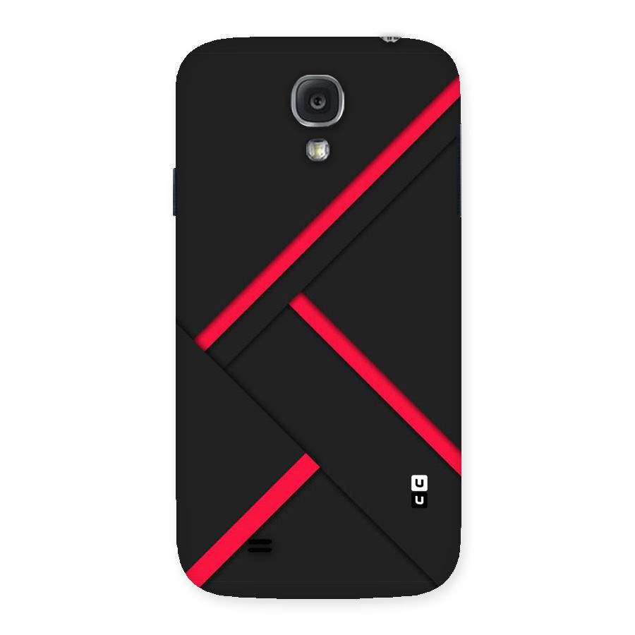 Red Disort Stripes Back Case for Samsung Galaxy S4