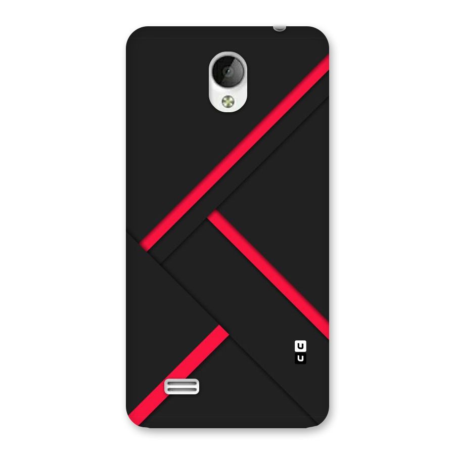 Red Disort Stripes Back Case for Vivo Y21